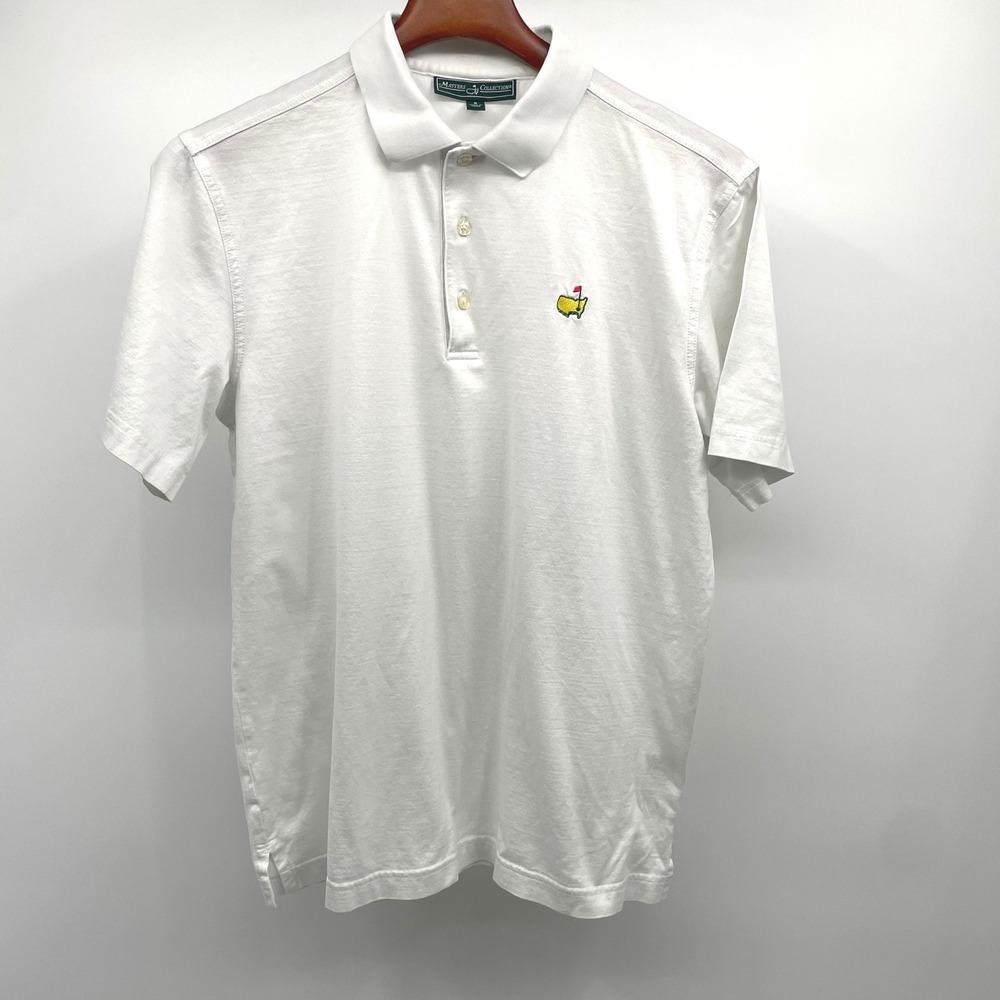 Masters Collection Mens White 100% Pima Cotton Polo Shirt MCJ110-001 Size S
